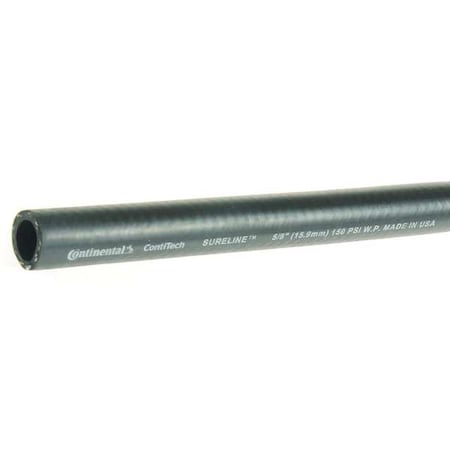 5/8 in ID x 100 ft L Garden Hose, EPDM Tube, Black