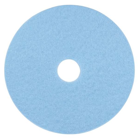 Burnishing Pad,17 In,Sky Blue,PK5