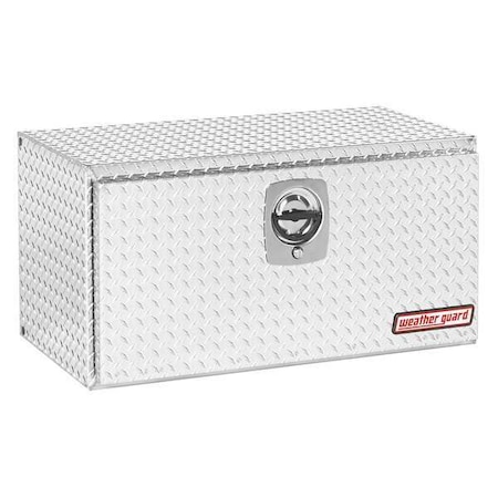 Truck Box, Underbody, Diamond Tread Aluminum, 36-5/8"W, Silver, 6.5 cu. ft.
