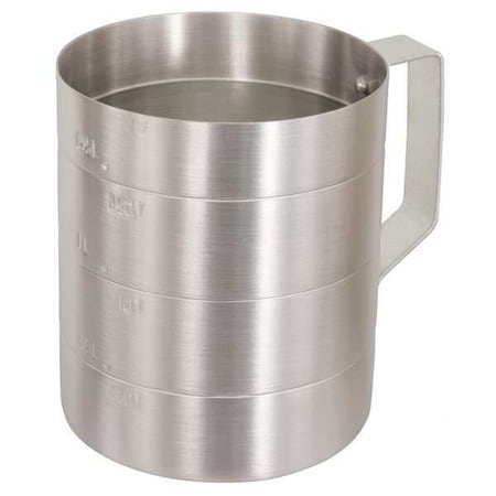 Measuring Cup,Aluminum,2 qt. Dry