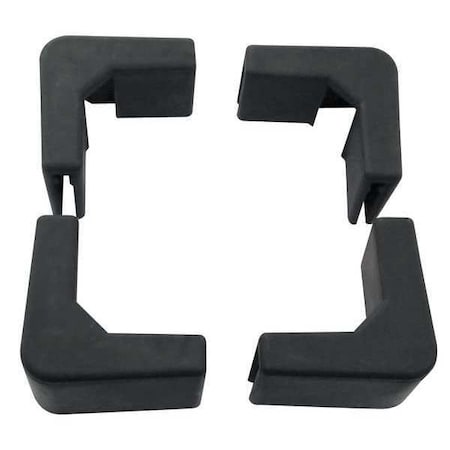 Corner Bumpers,Rubber,Black,PK4