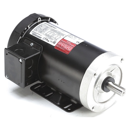 Three-Phase General Purpose Motor, 2 HP, 145TC Frame, 230/460V AC Voltage, 1760 rpm Nameplate RPM