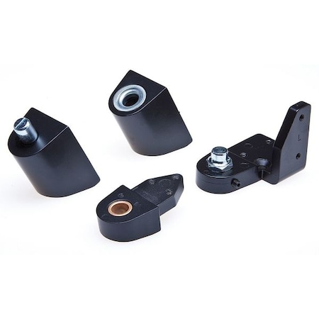 Pivot Hinge, Diecast Aluminum, Half Surface Mounting, 1 5/16 in Leaf W x 2 13/16 in Leaf H