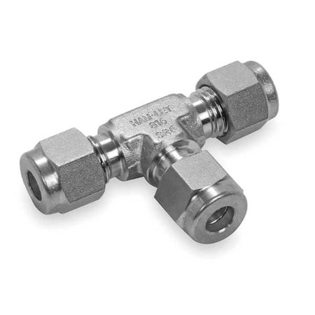 3/8" Compression 316 SS Union Tee