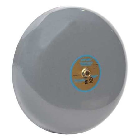 Vibrating Bell, Continuous, 12V DC, 92 dB, Steel, Surface Mount, 6 in Diameter, Indoor/Outdoor