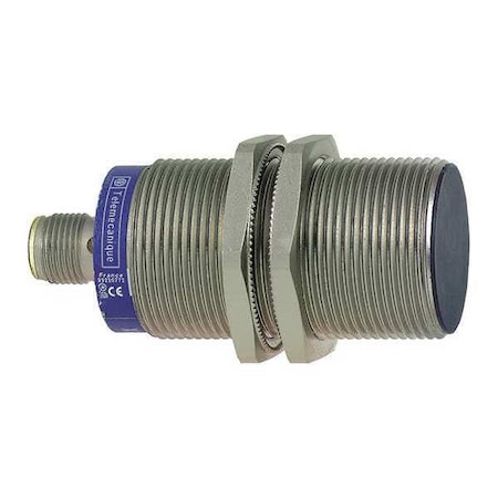 Cylindrical, Inductive Proximity Sensor, 30 mm Dia., Brass, 2 m, Bare Wire, 2 Wires, Shielded