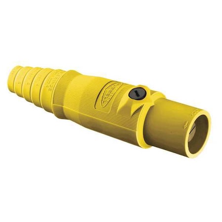 Connector,3R, 4X, 12,Male,Yllow,6 to 2/0