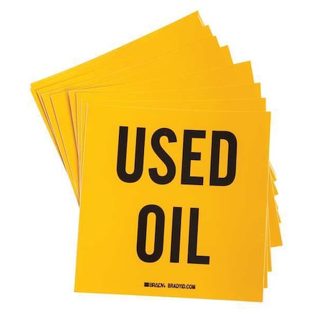 Drum Label,6 In. H,6 In. W,PK100, 121434
