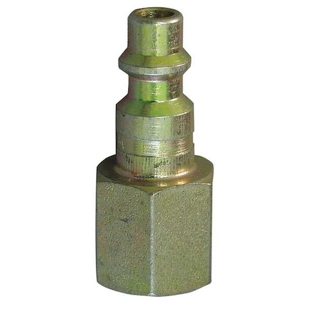 Coupler Plug,(F)NPT,1/4,Steel