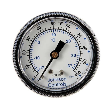Pneumatic Temperature Indicator, 1/8 in NPT, 3 to 15 psi