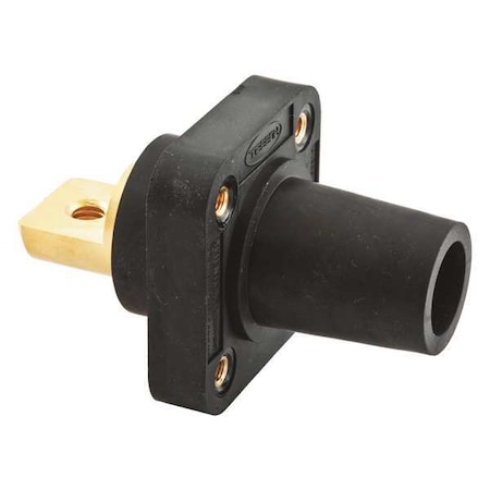 Receptacle, Black, Female, Double Set Screw