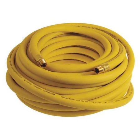 1/2" x 100 ft EPDM Coupled Air Hose 300 psi Yellow