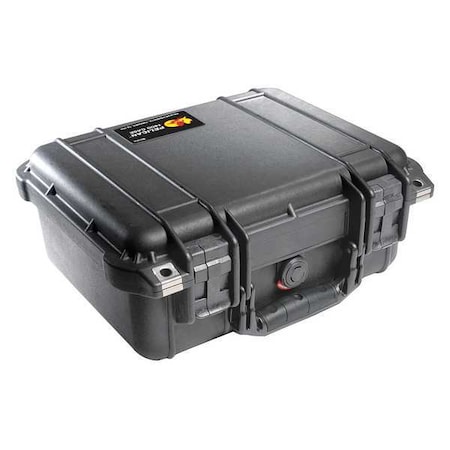 Black Protective Case, 13.37" L x 11.62" W x 6" D, Weight: 5.19 lb