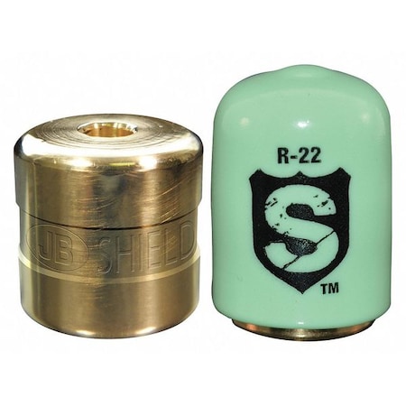 Refrigerant Cap Locks,1/4 in.,R-22,PK4
