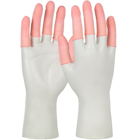 Finger Cots, Pink, Latex, 2XL, PK720