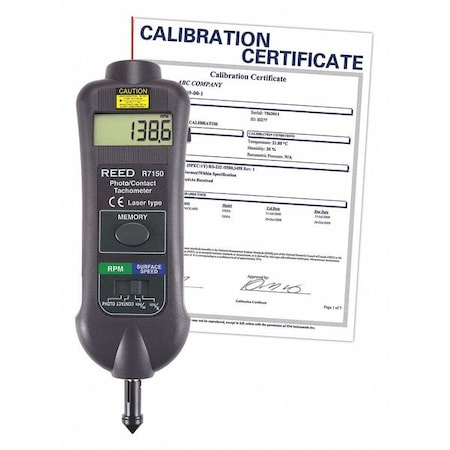 Contact/Laser Tachometer w/NIST