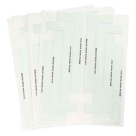 Floor Marking Tape, Polyester, No Legend, White, 1 in W., 10 mil Thickness, 56 PK