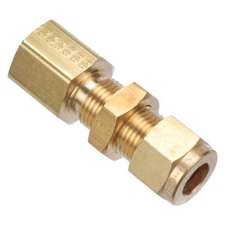 3/8" CPI x 1/4" FNPT Brass Bulkhead Connector