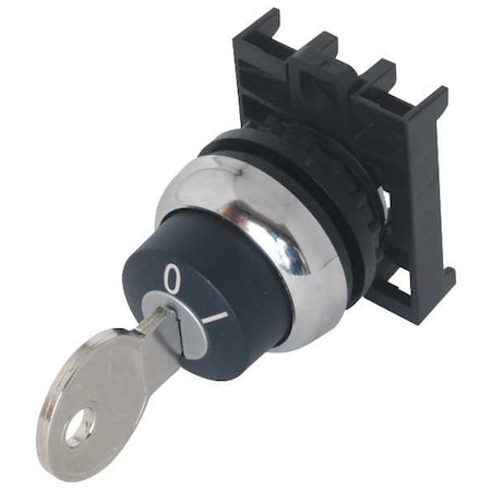 Non-Illum Selector Swtch,22mm,2 Pos,Keyd