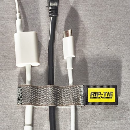 Cable Tie Strap, 4 in L, 1-1/2 in Max Bundle Dia., Black, Nylon, 90 lb Strength, 2 PK