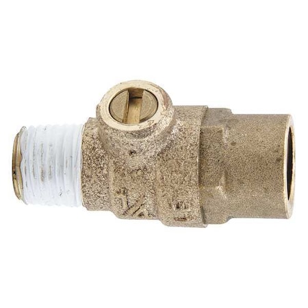 Test Cock,1/4 in. MNPT,Lead Free