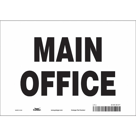 Safety Sign, 7 in Height, 10 in Width, Vinyl, Vertical Rectangle, English, 486X87