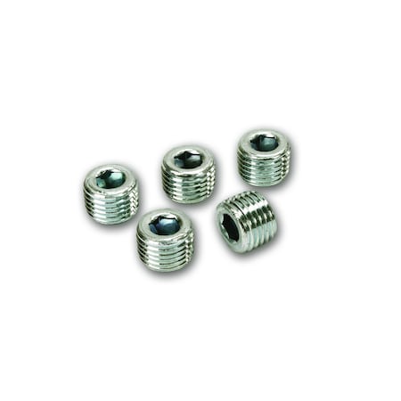 M Plugs,5 Piece Pack,1/4" NPT