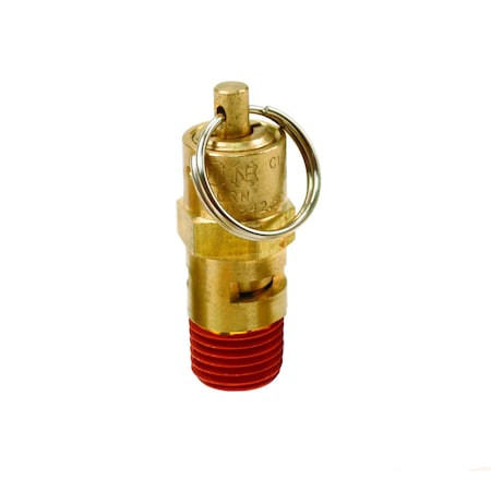 Hi-Temp Rated Safety Valve,1/4"M,NPT,155
