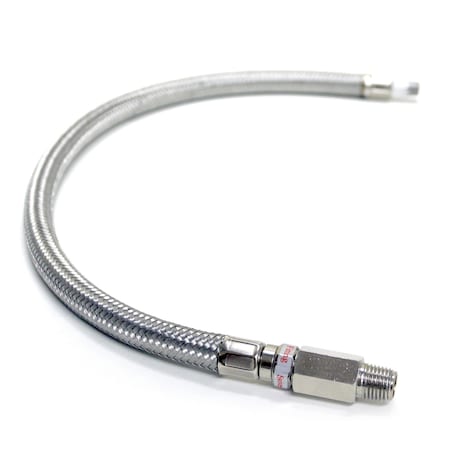 Leader Hose,3/8" SS,3/8"F to 3/8" M,N