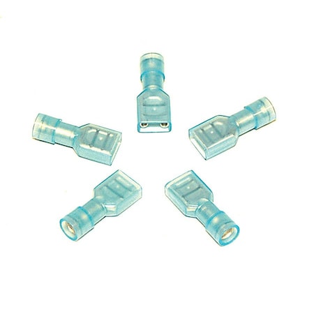 Insulated Terminals,1/4"F / 12 Gauge,5 p
