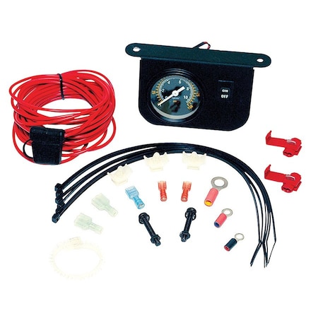 Illuminated Dash Panel Gauge Kit,150 psi