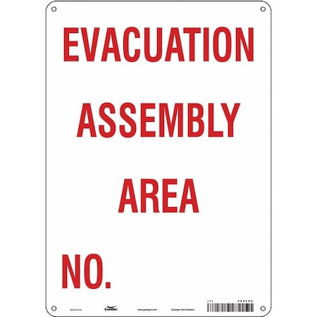 Safety Sign, 14 in Height, 10 in Width, Polyethylene, Vertical Rectangle, English