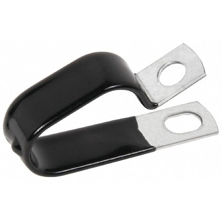 Cable Clamp, Steel, 1 in Bundle Dia., Gray, 10 PK