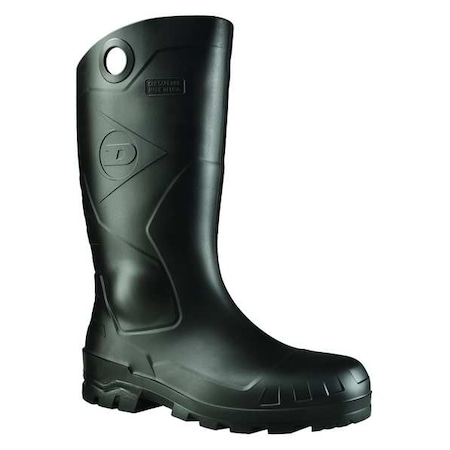 Chesapeake Plain-Toe PVC Work Boots, Waterproof, Defined Heel, Oil Resistant Sole, Black, Size 15