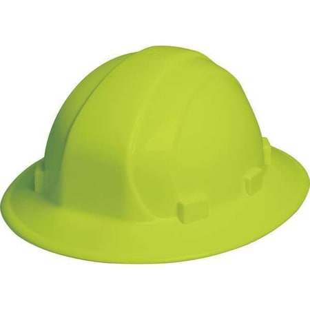 Hard Hat, Omega II, Polyethylene, 6 Point Ratchet, Type 1, Class E, Hi-Vis Lime