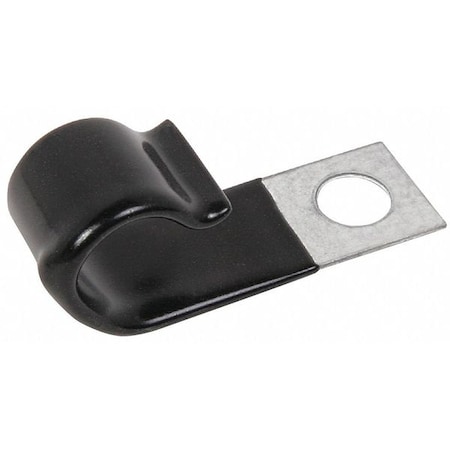 Cable Clamp, Steel, 1/2 in Bundle Dia., Gray, 10 PK
