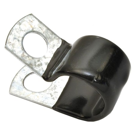 Cable Clamp, Steel, 7/16 in Bundle Dia., Gray, 10 PK