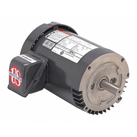 Three-Phase General Purpose Motor, 1 HP, 143TC Frame, 208-230/460V AC Voltage, 1755 Nameplate RPM