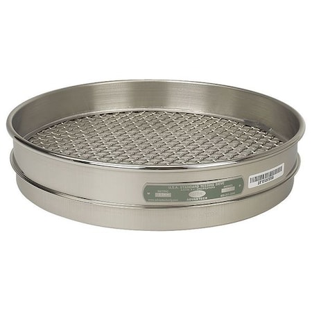 Sieve, No 8, S/S, 12 In, Half Ht