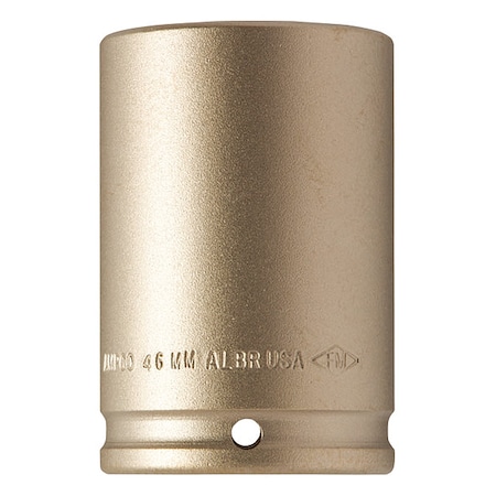 1/2 in Drive Impact Socket 9/16 in Size Hex Deep Depth, Natural