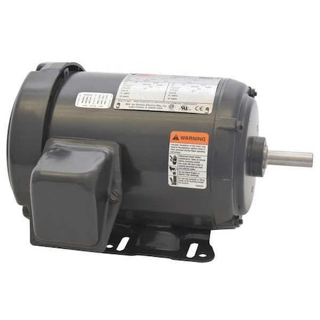 Three-Phase General Purpose Motor, 1 1/2 HP, 56H Frame, 208-230/460V AC Voltage, 3465 Nameplate RPM