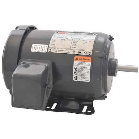 Three-Phase General Purpose Motor, 1 HP, 56H Frame, 208-230/460V AC Voltage, 1,155 Nameplate RPM