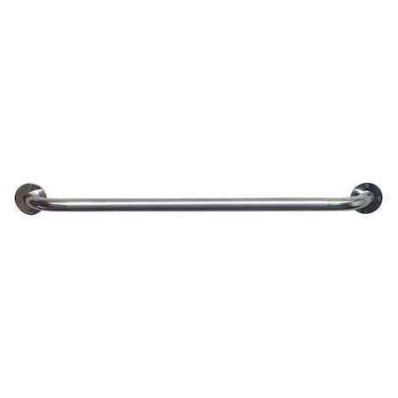 Knurled Grab Bar, 32" L, Steel, Chrome plated