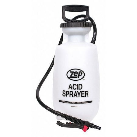 2 gal Handheld Sprayer, Poly, 40 in L Hose, 18 in L Wand, Cone Nozzle Spray Pattern, 100 psi Max
