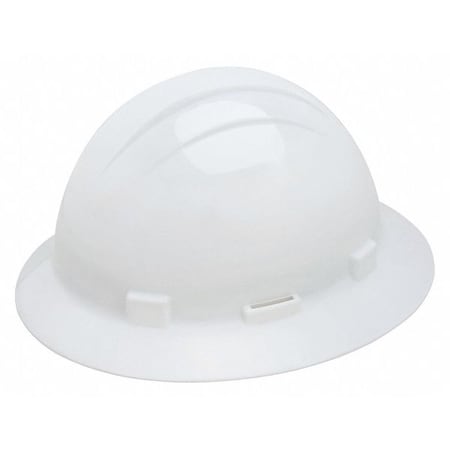Hard Hat, Americana, Polyethylene, 4 Point Pinlock, Type 1, Class E, White