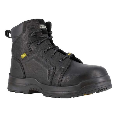 More Energy, Men's 6-Inch Work Boot, 9, M, Leather, 6 in Height, Black