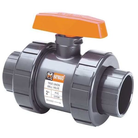 Ball Valve, True Union, 3/4", PVC/EPDM, Full Port, S/T