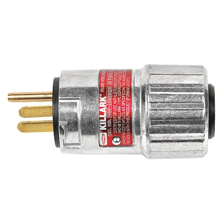 Plug,250VAC,60 Hz,15A,2 HP