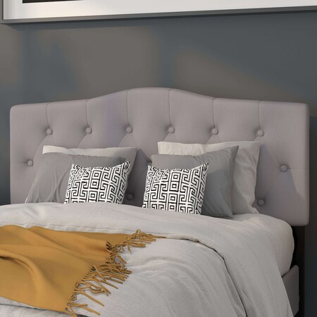 Full Cambridge,Headboard,Gray Fabric