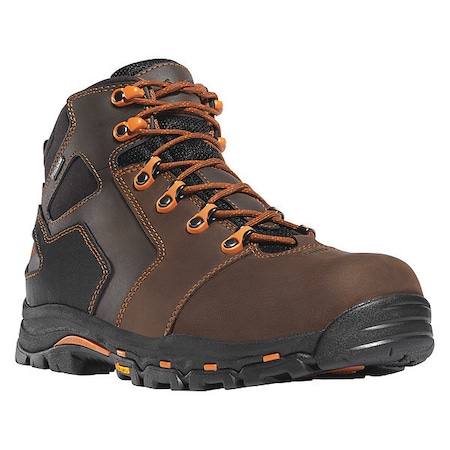 Men's 4 1/2 in Composite Toe Hiker Boot, Brown/Orange, 9 1/2, EE, 13860
